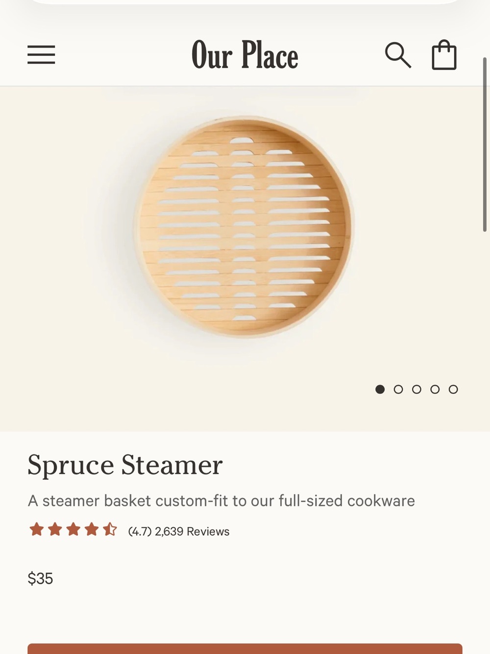 Our Place Dumpling, Single Spruce steamer ,